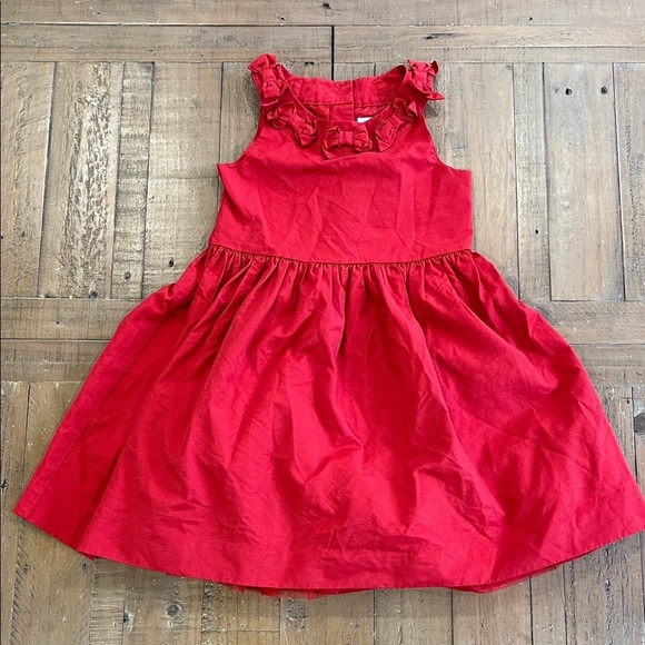 Janie and Jack Other - Janie and jack bow collar party dress girls size 5 formal holiday Christmas